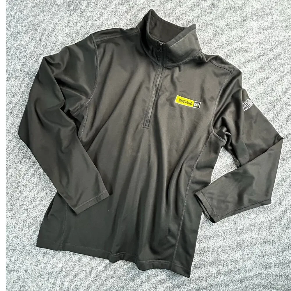 The North Face Men’s L Mustang CAT Black Quarter Zip Pullover Workwear